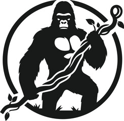 Gorilla animal vector