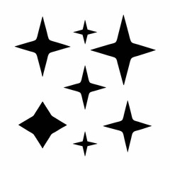 Simple Star Vector Set for Branding.