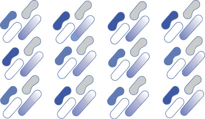 Seamless blue drops pattern with abstract color concepts