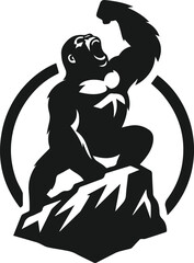 Gorilla animal vector