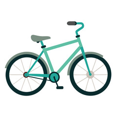 Fototapeta premium Bicycle with white background