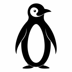 Penguin Silhouette Vector Art