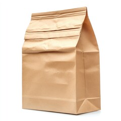 Brown paper food packaging bag