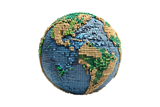 Earth and cursor isolated on transparent background
 - Powered by Adobe