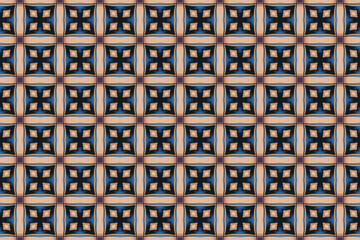 Seamless Tile Geometric Wallpaper Shape Symmetric Art Perspective Template Textile Graphic Fabric Visual Luxury Texture Endless Design Interior Digital Background Cloth Decoration Fashion Pattern.