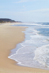 A beautiful daytime view of the beach, Portugal
