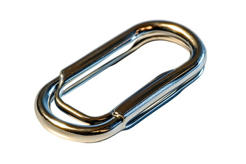 Fototapeta premium Oval Polished Metal Snap Hook Close-up