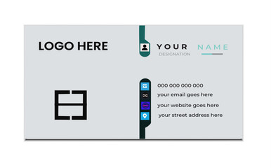 Modern creative business card and name card template vector design. Futuristic business card design.

