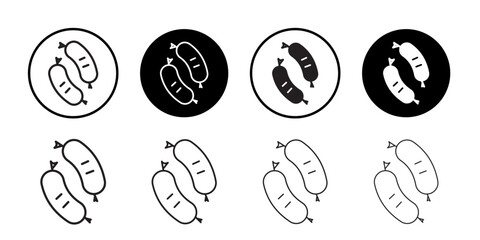 sausages icon vector logo set collection for web app ui