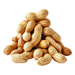 Crypto Peanuts: a high-resolution photo of a pile of peanuts on a transparent  background, png