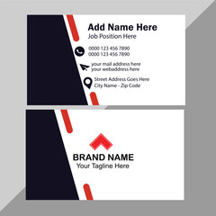 Modern and simple business card design Creative and Clean Business Card Template horizontal simple clean template