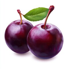 two ripe plums