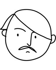 Men drawing illustration