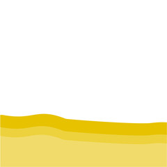 Yellow bottom page divider