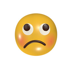 Emoticon 3d illustration 