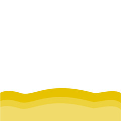 Yellow bottom page divider