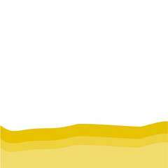 Yellow bottom page divider