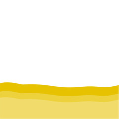 Yellow bottom page divider