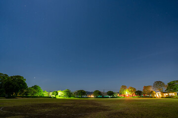 夜の宮崎市田野運動公園