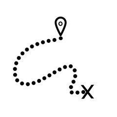 Vector treasure map