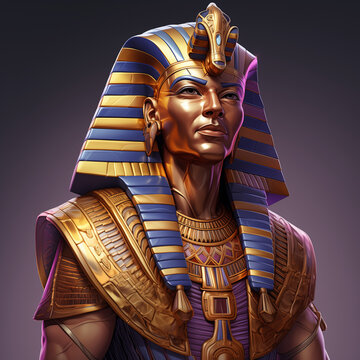 Pharaoh Egypt Character Game Art Slot