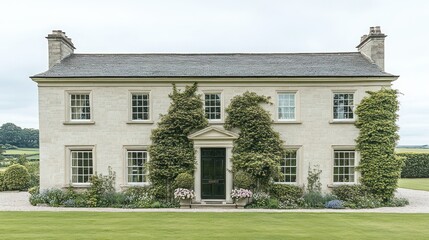 Elegant Country Manor House Exterior