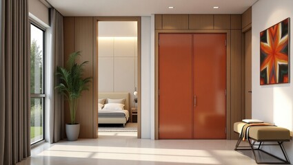 Expensive vestibules with Asian charm