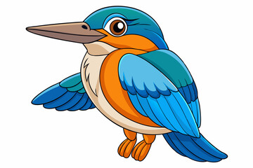 vector illustration of a cartoon parrot