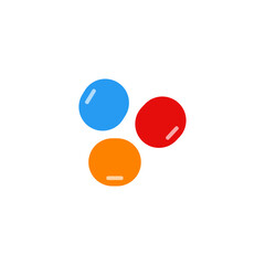 Medical pill icon. Vector illustration.