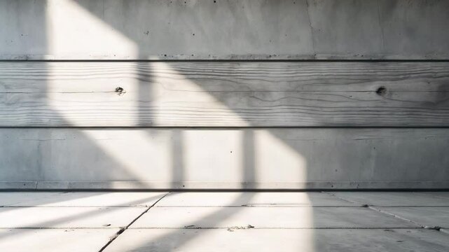 Smooth surface of uncoated concrete created by timber.