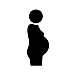 Pregnancy Silhouette: A simple yet powerful silhouette depicting the miracle of life, showcasing the beauty and strength of a pregnant woman. 