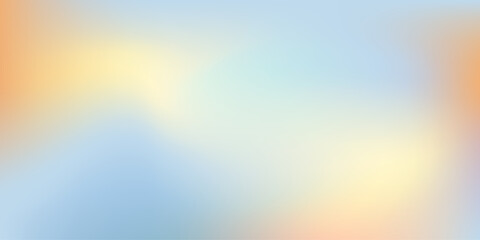 Abstract blurred background. Colorful spring, summer gradient. Blue, green, yellow, orange colors. Soft defocused backdrop. © olechkaart