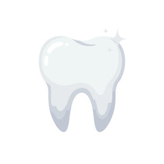 Tooth illustration: A gleaming illustration of a healthy, pristine tooth, showcasing the beauty of dental health and hygiene.