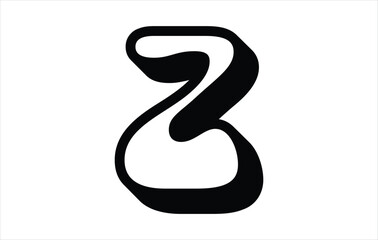Naklejka premium Creative And Modern Z logo. Elegant Letter Z logo Vector Template. .