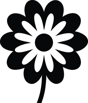 recommend clip art: Elegant Everlasting Daisy and Edelweiss Flower Logo Design