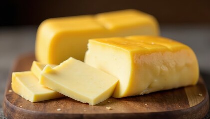 Soft goat cheese log, bloomy rind, delicate texture, soft cheese, texture