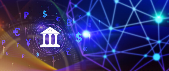 Currency Exchange Concepts and Interbank Payments, use to money transfer global business FinTech Finance Technology Online Banking, online banking interbank payment concept.