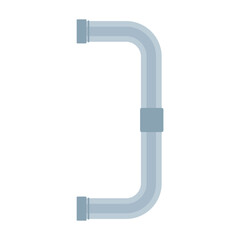 Drain pipe icon. Construction and industrial technology. Vector illustration.
