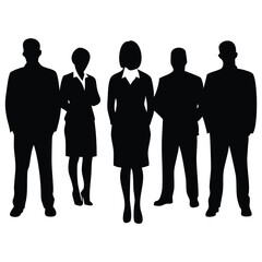 business people silhouettes