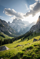 Fototapeta premium Alpenpanorama