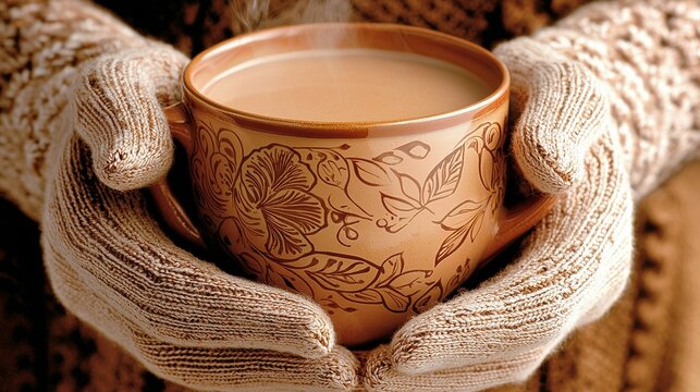 In a close-up, a business professional is seen reflecting, with a cup of tea in hand, as they strive to balance strategic thinking with mindfulness, cultivating a positive mindset for success