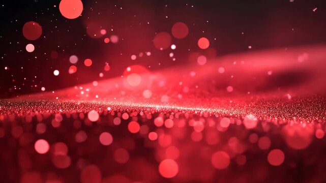 Dark burgundy ruby garnet cherry abstract background. Glow glitter light bright fire shine hot. Geometric wave curve line.