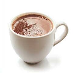 Obraz premium Hot chocolate in a white cup (1)