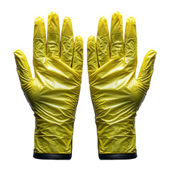 UV protection gloves isolated on transparent background