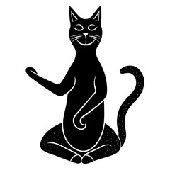 Silhouette Modern Cat