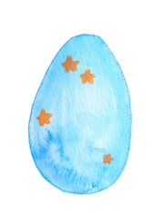 水彩で描いたイースターエッグ