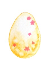 水彩で描いたイースターエッグ