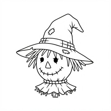 recommend clip art: scarecrow's head sketch 