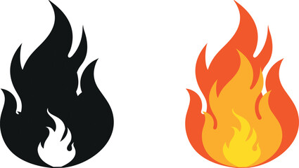 Fire flame Vector Art, Icons, and Graphics