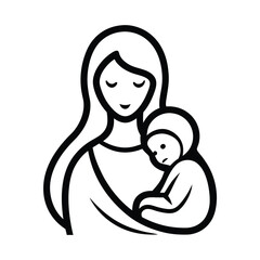 Mom Baby Love Graphic Design.